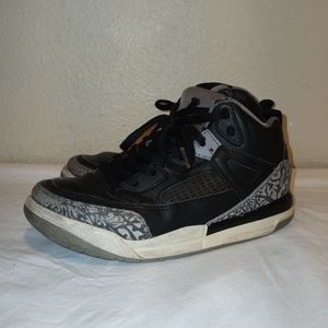 Jordan Spizike IV GS Black Cement Size 1y